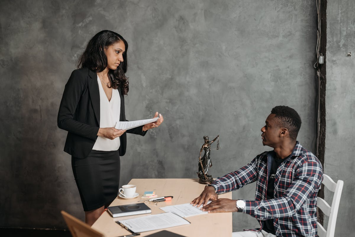 Professional office setting representing employment privacy in bankruptcy